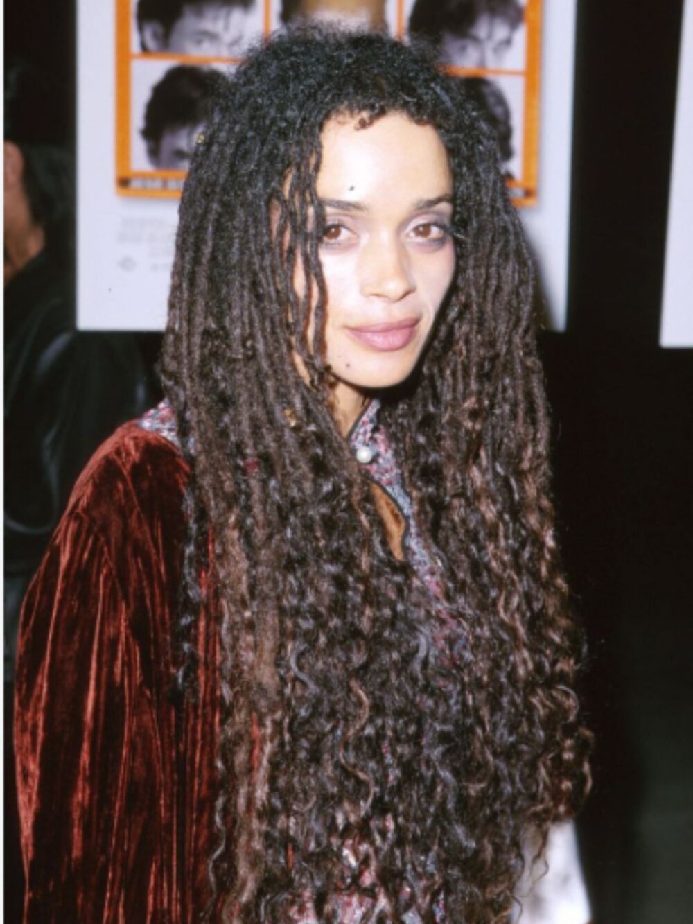 WOW! 26" Boho Faux Locs Lace Front Wig 1B Natural Star Status!